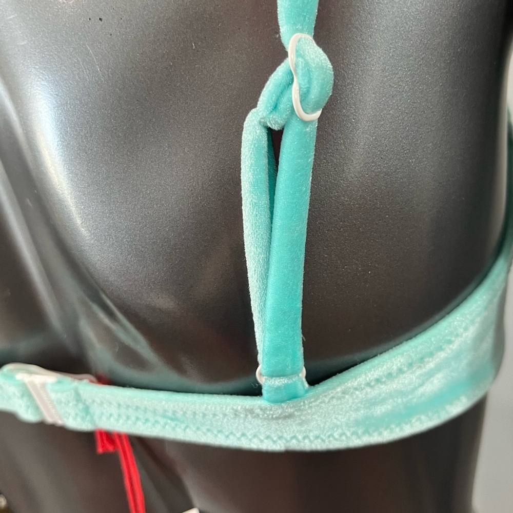 NWT SOLID & STRIPED The "EVA" Top in Solid Velvet Aquamarine M - Picture 9 of 13